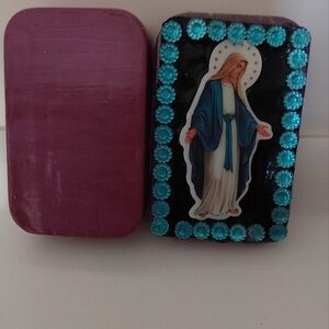 Religious Prayer Shrine, Our Lady of Grace Travel Pocket Shrine, Personal Prayer